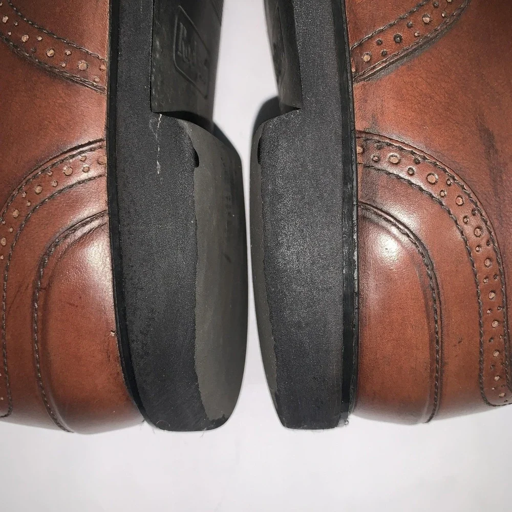 Rockport Shoes Mens Size 11 W Brown Leather Wingtip Brogue Dress Oxford Comfort